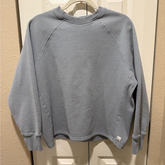 Vuori Restore Oversized Crew Neck Sweatshirt in Light Cloud , size Small - Picture 5 of 11